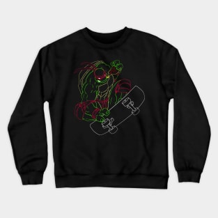 Neon 90's Ninja Turtles - Raph Crewneck Sweatshirt